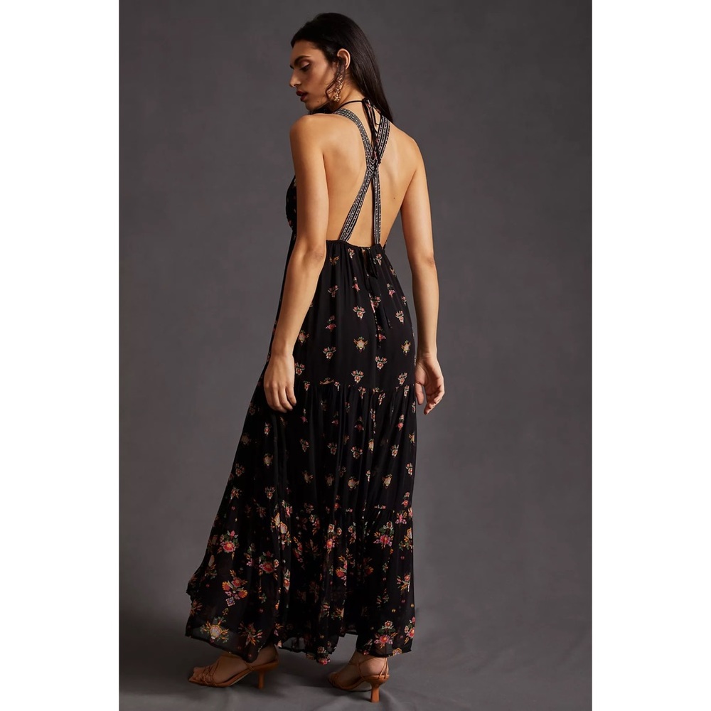 Anthropologie V-Neck Maxi Dress - Picture 5 of 8